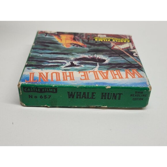 Vintage 8mm Film "Whale Hunt" Movie Reel Castle Films IOB - Picture 11 of 11